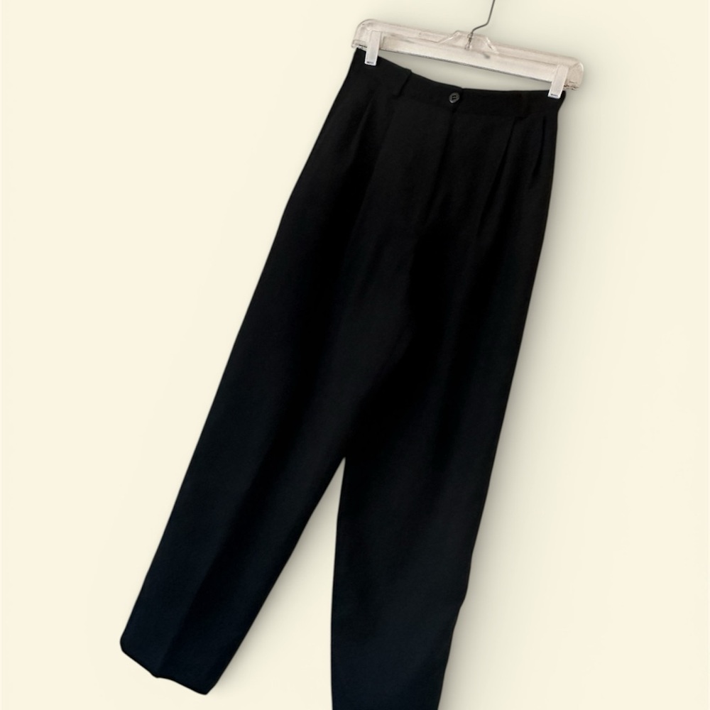 En Avance Vintage Elegant Black Dress Pants for woman